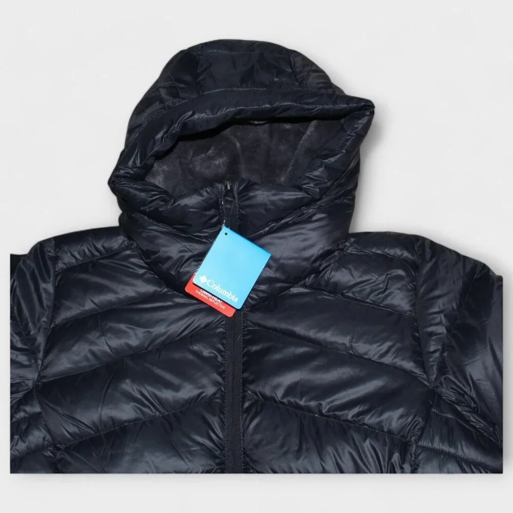 Columbia Autumn Park Down MID Omni Heat woman black jacket Plus Size - Picture 7 of 12